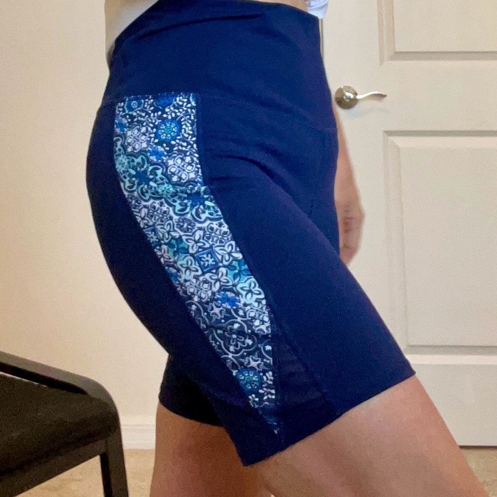 *3 for $18* GAIAM size medium high-waist compression shorts.